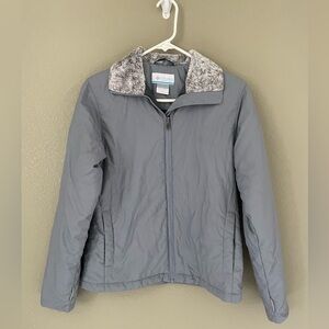 Columbia Blue Gray Full Zip Lightweight Jacket Size XS